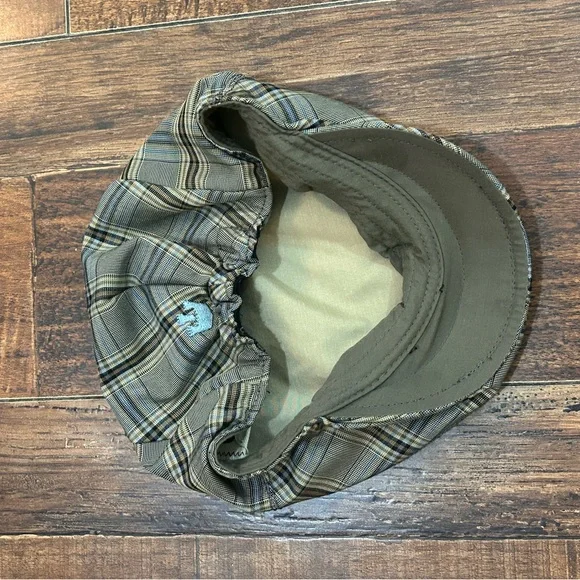 Vintage Goorin Bros Sand Castle Kids Plaid Golf FlatCap Size M/L. 3-6 yr - Picture 6 of 9